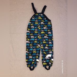 Toddler Clothes * Multicolor Rain Overalls * Size 3T * Construction Print *